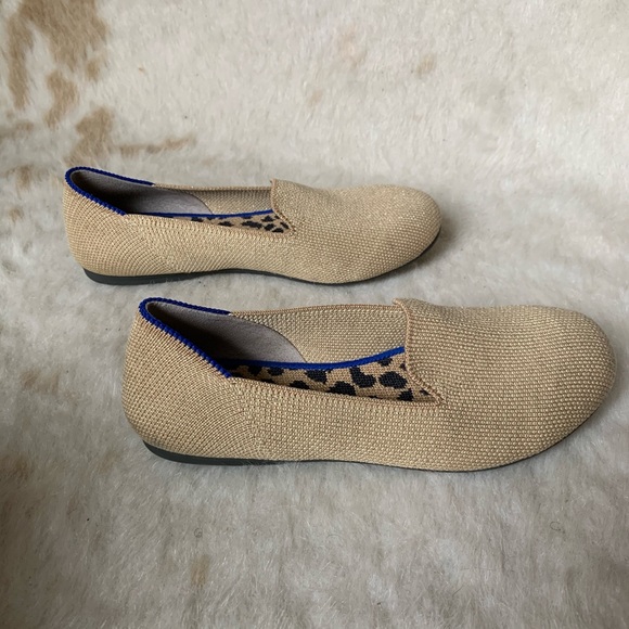 Gold Round Toe Rothys - Picture 5 of 6